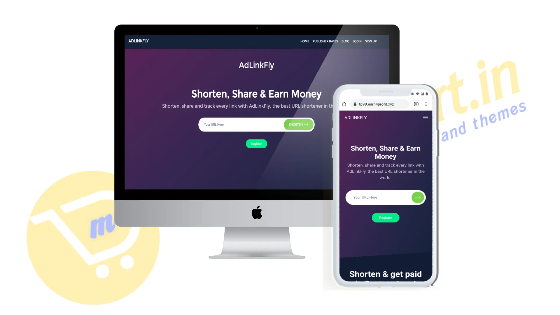 Adlinkfly Black Theme