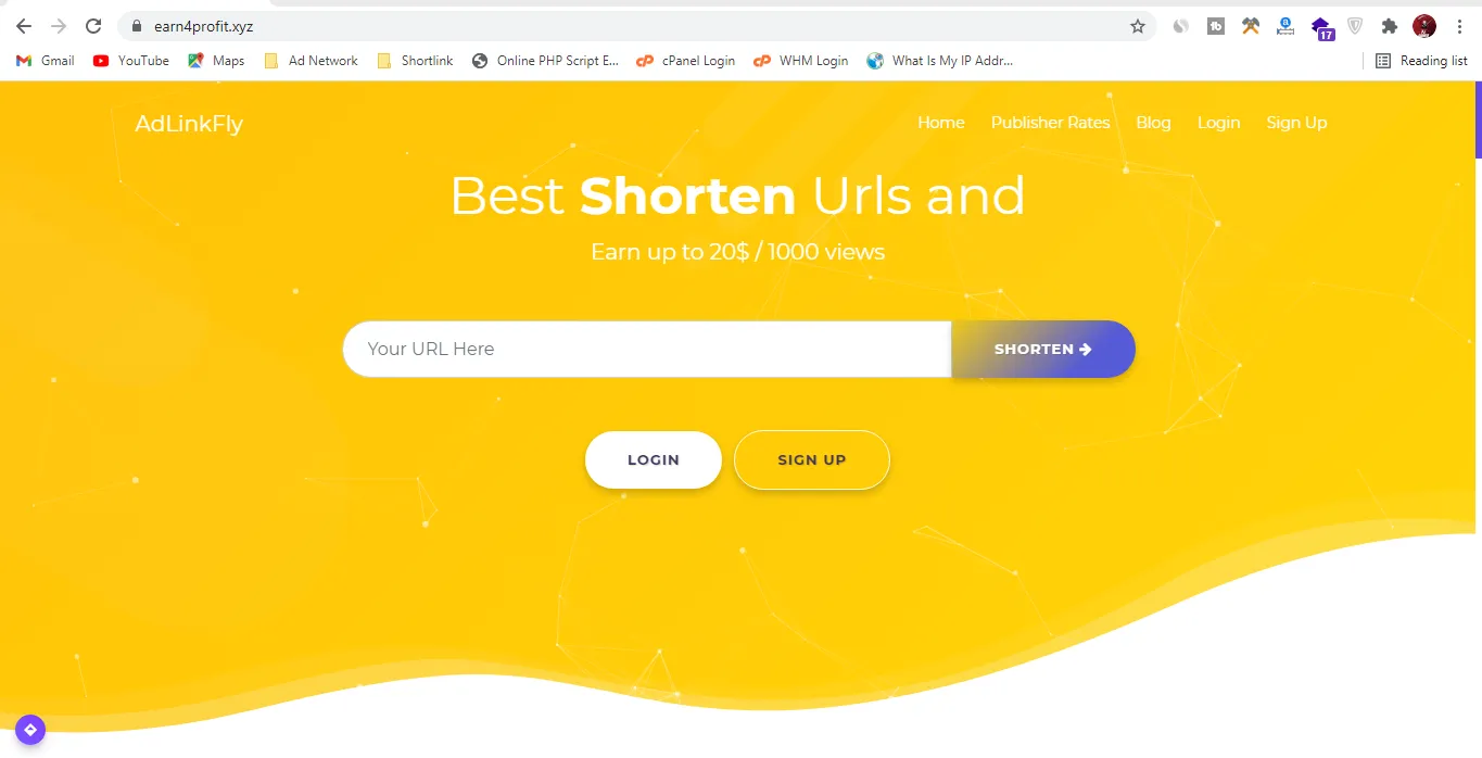 Adlinkfly Soft Yellow Theme