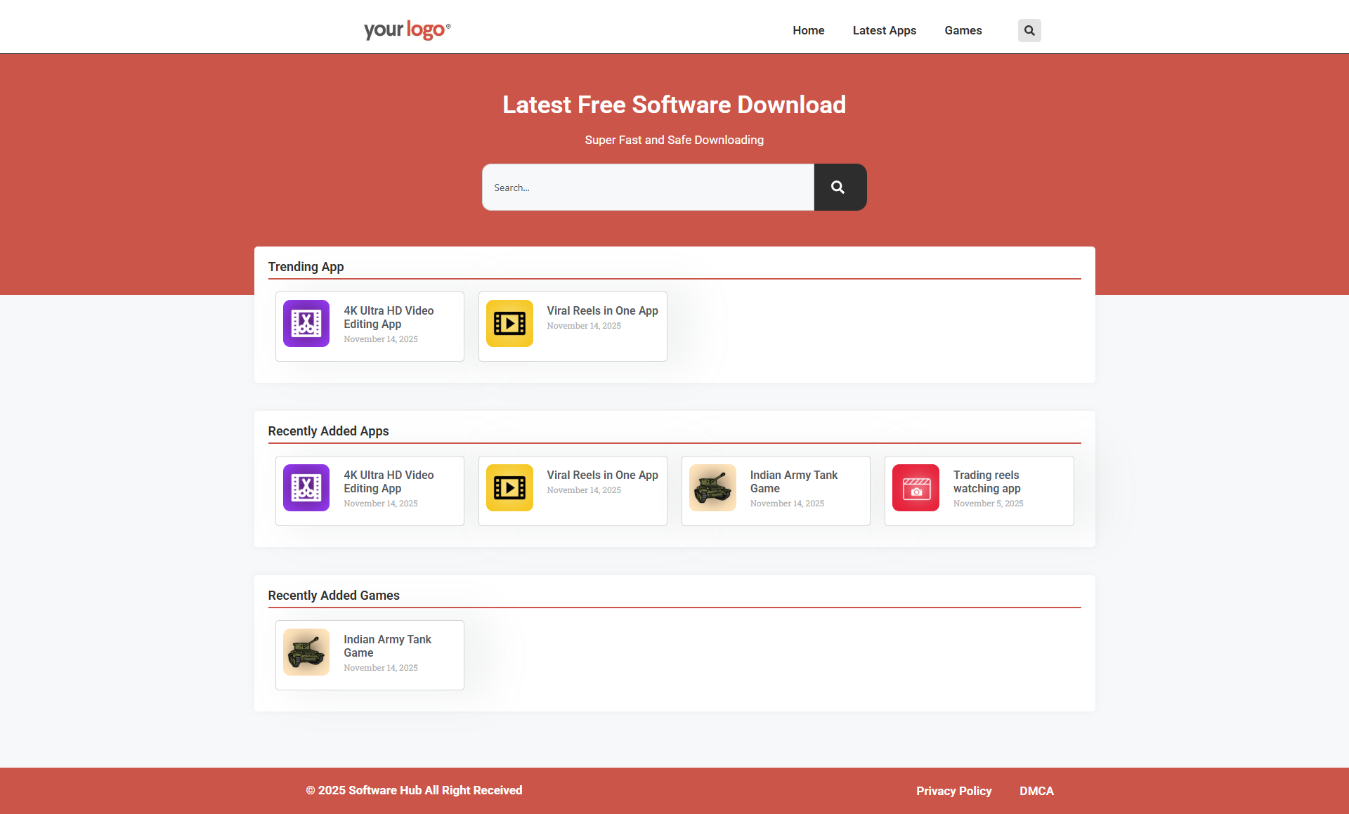 Software Hub WordPress Elementor Theme